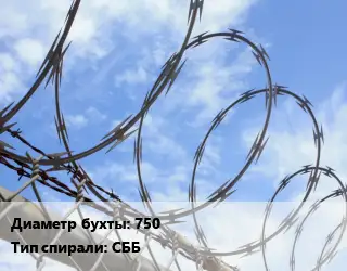 Проволока колючая спиралевидная ОКС 750 СББ